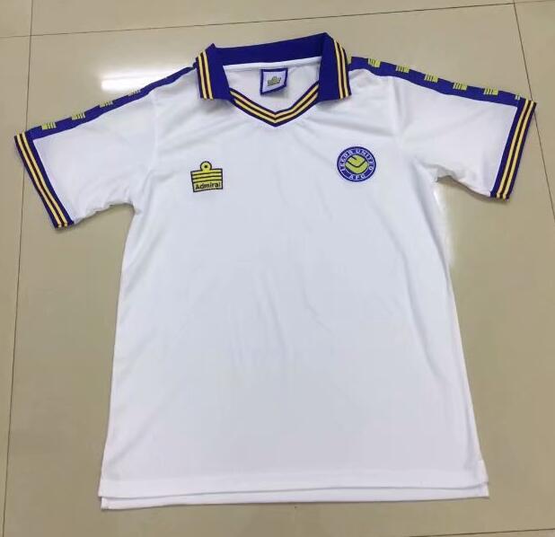 1978 Leeds United Retro Home White Soccer Jersey Shirt